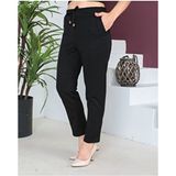 Kadın Beli Lastikli Havuç Pantolon Siyah - 38