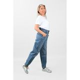 Kadın Beli Lastikli Kot Pantolon