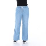 Kadın Beli Lastikli Salaş Kot Pantolon (Açık Mavi) (Açık Mavi / 38)