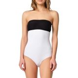 Kadın Beyaz Dikişsiz Alttan Çıtçıtlı Yüksek Bel Slip Korse, M, TYC00241847317-869SL00020608