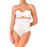 Kadın Beyaz Dikişsiz Double Yüksek Bel Alttan Çıtçıtlı Slip Korse, L, BS2019MI-2-19804IGP27187327