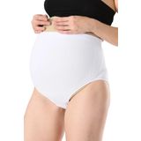 Kadın Beyaz Dikişsiz Soft Hamile Slip Külodu Slip, L/XL, B1019MF-19804IGP2717451