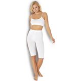 Kadın Beyaz Diz Altı Tayt 571 - 2XL
