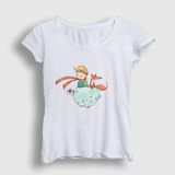 Kadın Beyaz Fox Le Petit Prince Küçük Prens T-Shirt 566469TT