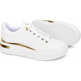 Kadın Beyaz Gold Detaylı Günlük/casual Sneakers Spor Ayakkabı