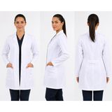 Kadın Beyaz Klasik Yaka Doktor Hemşire Öğretmen Vizit Önlük