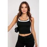 Kadın Beyaz Siyah Çift Renk Çapraz Askılı Crop Top Bluz – Şık, Rahat Ve Kolay Kombinlenebilir