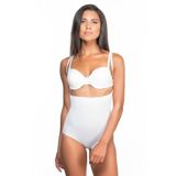 Kadın Beyaz Toparlayıcı Göğsü Açık Body Slip Korse, XL, BS2073NMI-869SL00019156