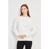 Kadın Bisiklet Yaka Yumoş Oversize Triko Kazak 241205