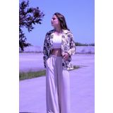 Kadın Bol Kesim Keten Oversize Rahat Ceket 3371200 Kiremit 42