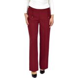 Kadın Bol Paça Beli Lastikli Kumaş Pantolon BGL-ST04322 KİREMİT 38