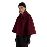 Kadın Bordo Astarlı Kaşe Panço 30048