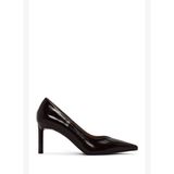 Kadın Bordo İnce Topuklu Rugan Deri Stiletto AF140004DR