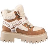 Kadın Bot 1622594 Buffalo Aspen Com Mıd Warm - Vegan Nubuck/fur - Beige/cognac - Renkli