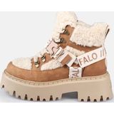 Kadın Bot 1622594 Buffalo ASPEN COM MID WARM - VEGAN NUBUCK/FUR - Beige/Cognac