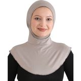 Kadın Boyunluklu Hijab Tesettür Pratik Spor Bone - Açık Vizon - Standart