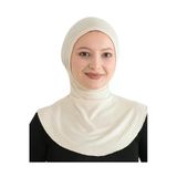 Kadın Boyunluklu Hijab Tesettür Pratik Spor Bone Bej