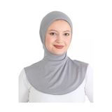 Kadın Boyunluklu Hijab Tesettür Pratik Spor Bone Gri