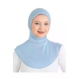 Kadın Boyunluklu Hijab Tesettür Pratik Spor Bone Mavi