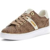 Kadın Britz Monogram Desenli Metalik Detaylı Sneaker - Bej