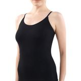 Kadın Büyük Beden Essential İnce Askı Siyah Atlet 1951 - 3XL