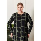 Kadın Büyük Beden Gömlek Tunik - 50 - Haki