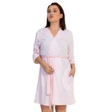 Kadın Büyük Beden Kapri Kol Rosebloom Sabahlık C3T2N1601