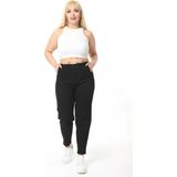 Kadın Büyük Beden Pileli Mom Jean Pantolon C600
