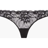 Kadın Calvin Klein Imzalı Elastik Bel Bantlı Dantel Süslemeli Mikrofiber Jarseli Yüksek Belli Siyah Külot 000QF6397E-UB1