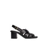 Kadın Çapraz Bağlamalı Dolgu Topuklu Siyah Sandalet FW0FW09135-BDS