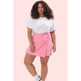 Kadın Casual Stil Büyük Beden Şort Etek Fiyonklu Geniş Paça Yaz Günlük Kullanım Hafta Sonu - Pembe - 46