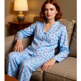 Kadın Çizgili Kalp Baskılı Pijama Takımı Fonksiyonel Dayanıklı Kaliteli Konforlu Estetik Şık