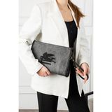 Kadın Clutch Çanta - 0 - Siyah