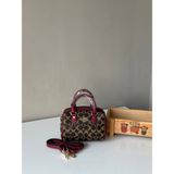 Kadın Coac-H Mini Rowan Spedy El ve Omuz Çantası - Bordo - Kahve