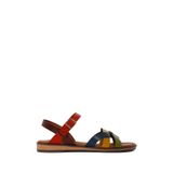Kadın Çok Renkli Tokalı Deri Bodrum Sandalet 26SFD331618