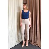 Kadın Crep Havuç Paça Pantolon 3857 - Bej - 40