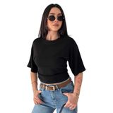 Kadın Crop Basic Tişört – Vücuda Oturan Şık Tasarım, siyah, l