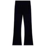 Kadın Dar Kalıp Beli Lastikli Esnek Pamuklu Kumaş Geniş Paçalı Siyah Tayt 7W000460 AF12484-UC001