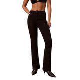 Kadın Denim Geniş Kesim Yüksek Bel Düz Model Siyah Jeans LV047B942G-JW4