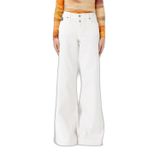 Kadın Denim Kumaş Normal Bel Düz Model Beyaz Pantolon 78HAB561CEWR1-003