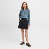 Kadin Denim Mini Etek - Mia - 0-Kahverengi - XS