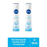 Kadın Deodorant Fresh Natural 150 ML X 2 Adet