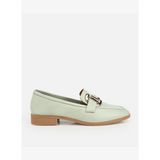 Kadın Deri Açık Yeşil Toka Detaylı Klasik Loafer 01AYH321830A800
