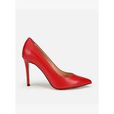 Kadın Deri Kırmızı Yüksek Topuklu Stiletto 01AYH322810A750