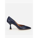 Kadın Deri Lacivert Kısa Topuklu Stiletto 01AYH321960A680