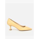 Kadın Deri Sarı Kısa Topuklu Stiletto 01AYH321860A520