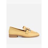 Kadın Deri Sarı Toka Detaylı Klasik Loafer 01AYH321830A520