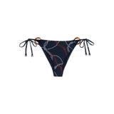 Kadın Desenli Halka Detaylı Lacivert Bikini Altı UW0UW06395-0YJ