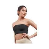 Kadın Dikişsiz Body Askısız Straplez Kadın Büstiyer Sütyen 860 - Siyah - S - M