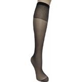 Kadın Diz Altı Pantolon Çorabı 20 Den Mat Burnu Takviyeli Dayanıklı Esnek Müjde - Siyah Standart